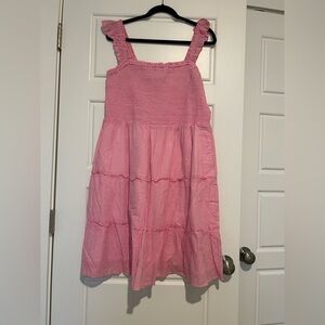 Jcrew factory pink and white stripped mini dress
